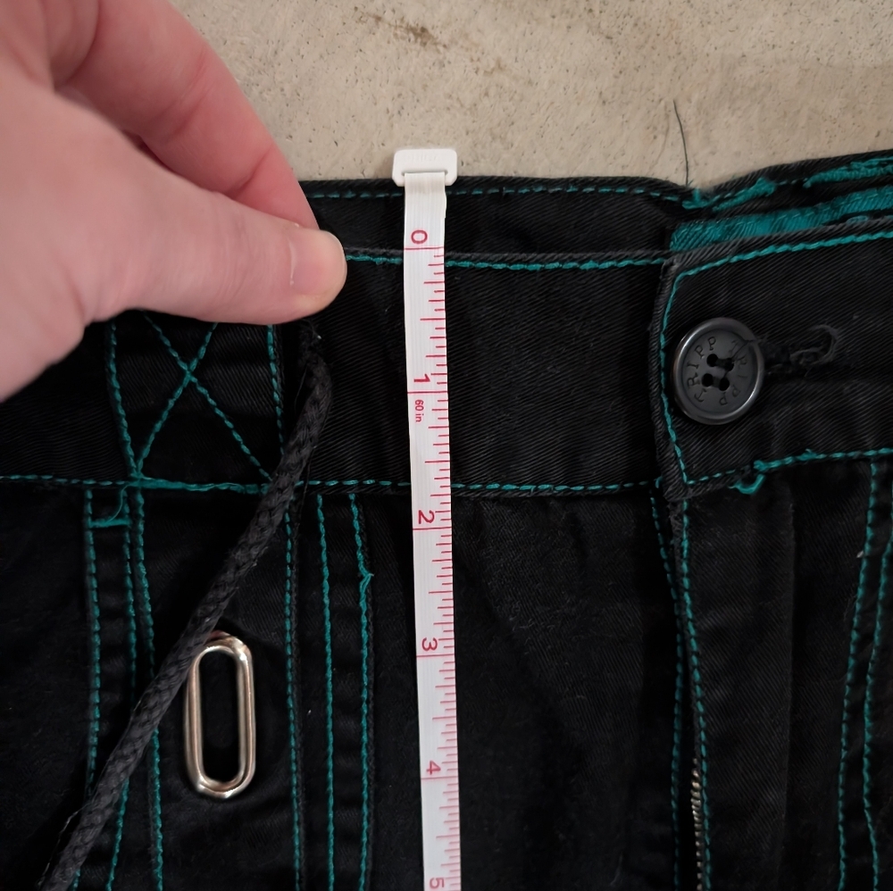 Tripp NYC Black Pants with Teal Stitching - Picture 7 of 8